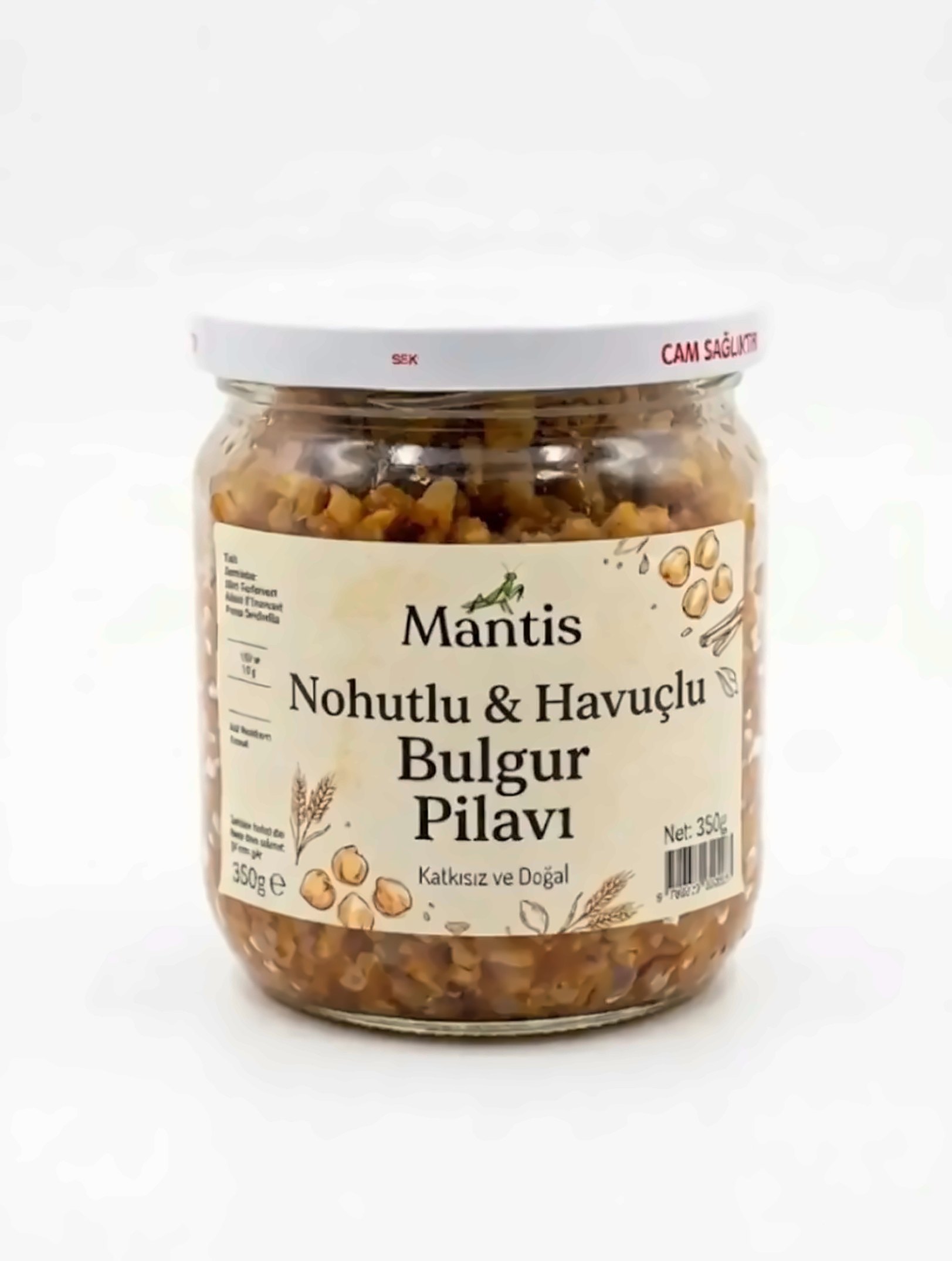 Nohutlu & Havuçlu Bulgur Pilavı kavanozu
