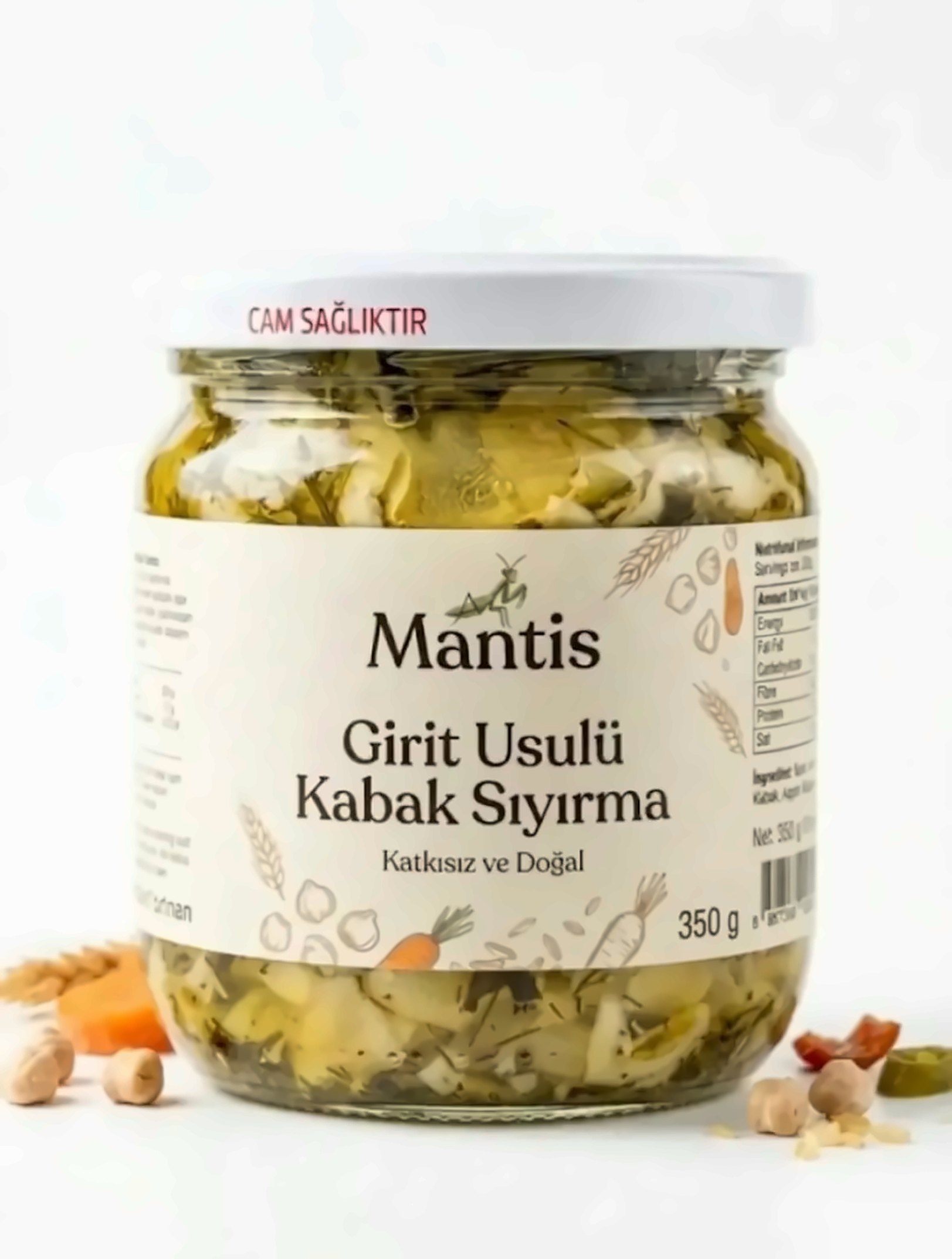 Girit Usulü Kabak Sıyırma kavanozu